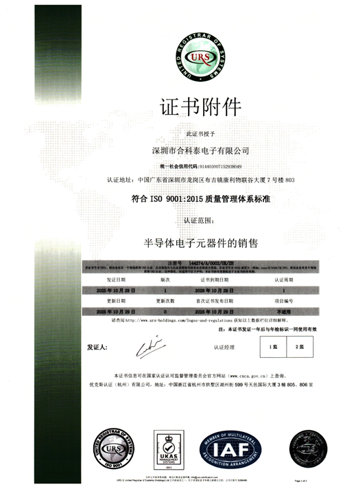 ISO9001：2015质量管理体系认证